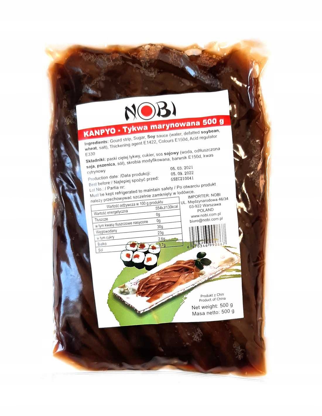 

Tykwa marynowana Kampio (Kanpyo) 500 g