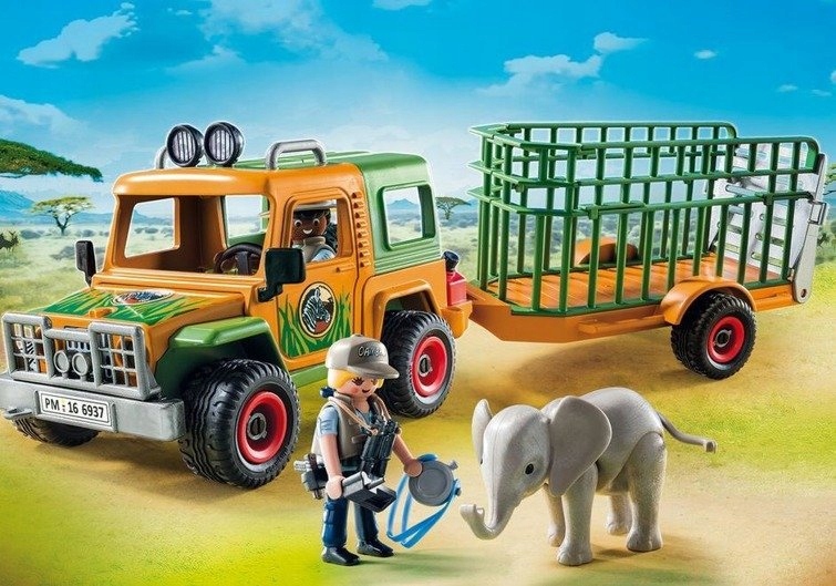 Playmobil 6937 Wild Life Terenówka rangera z przyczepą
