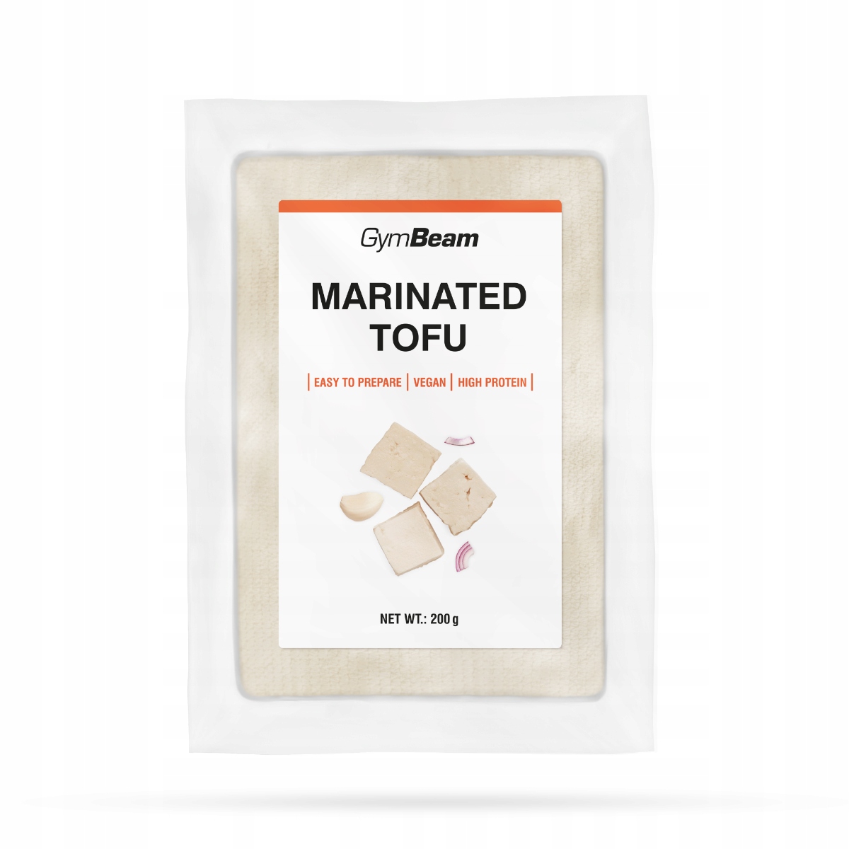 TOFU MARYNOWANE BEZGLUTENOWE NATURALNE VEGAN BIAŁKO ROŚLINNE - GymBeam 200g
