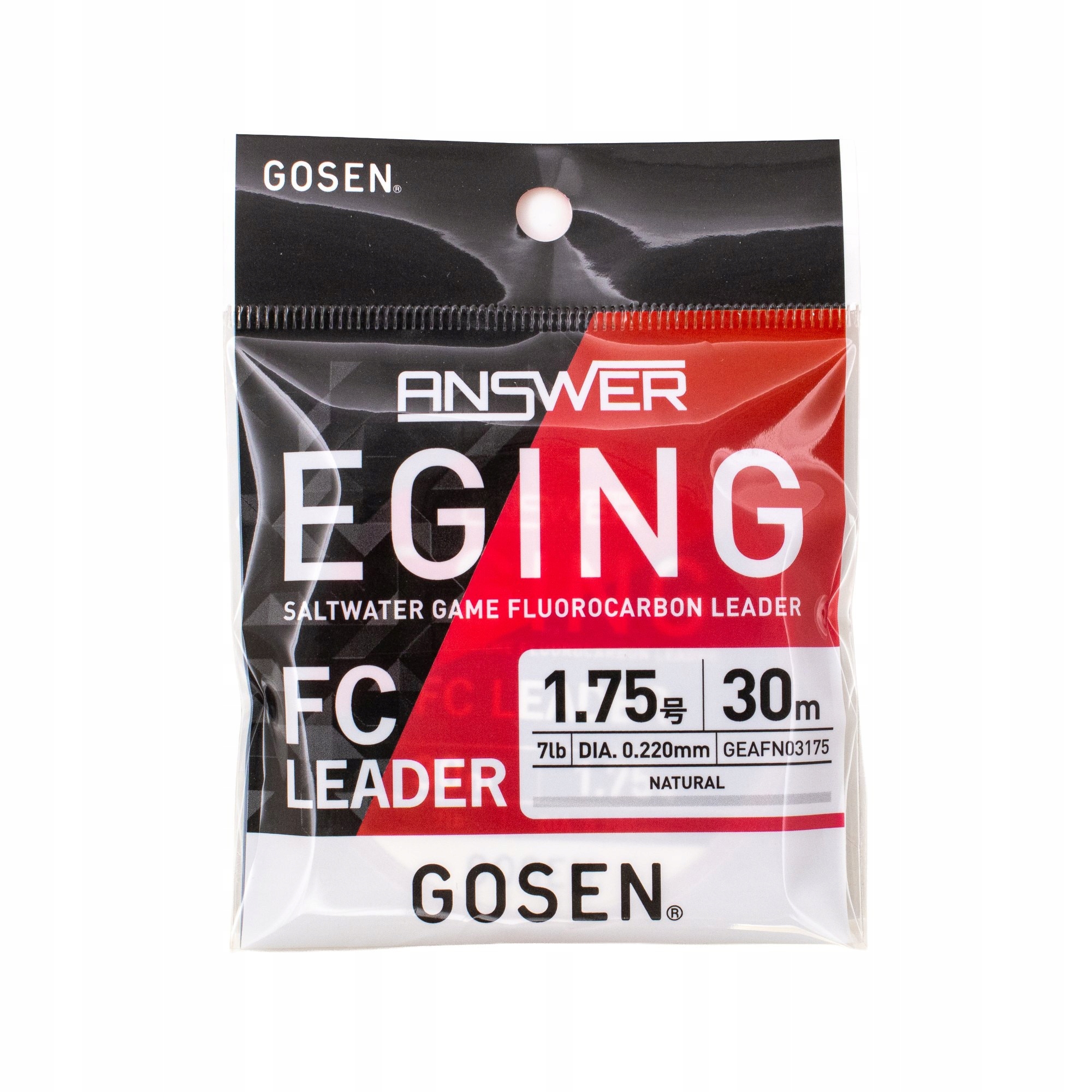 Gosen Fluorocarbon Answer Eging Leader 30m 0.22 mm 3.17 kg