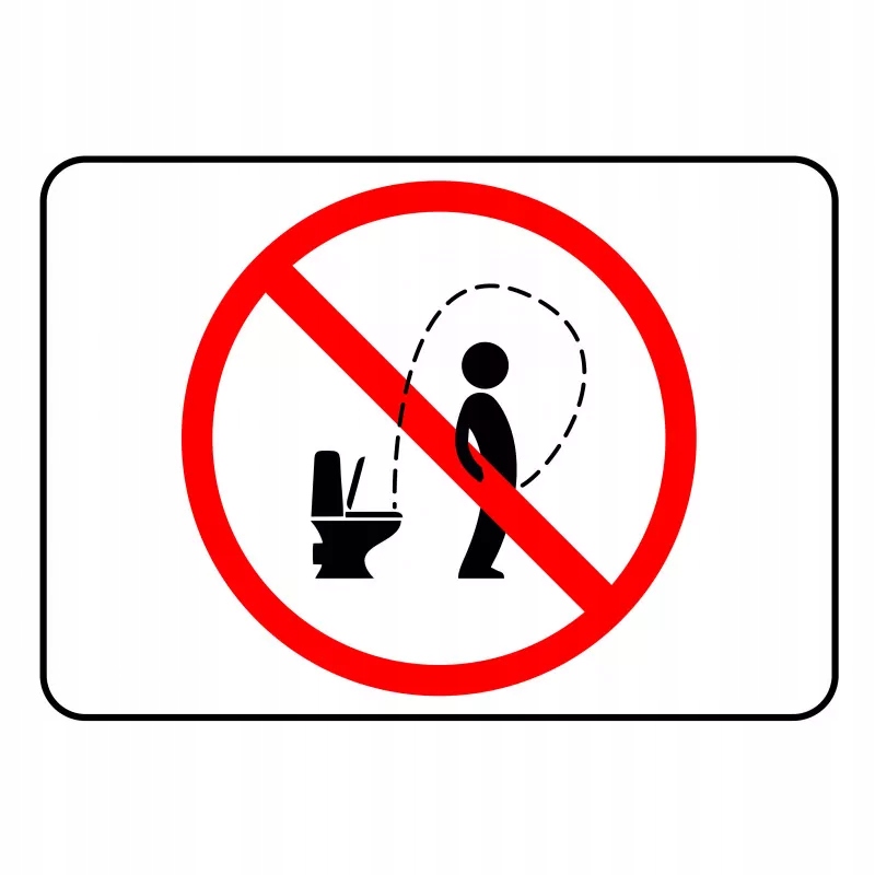 Tabliczka informacyjna A5 ZAKAZ SIKANIA