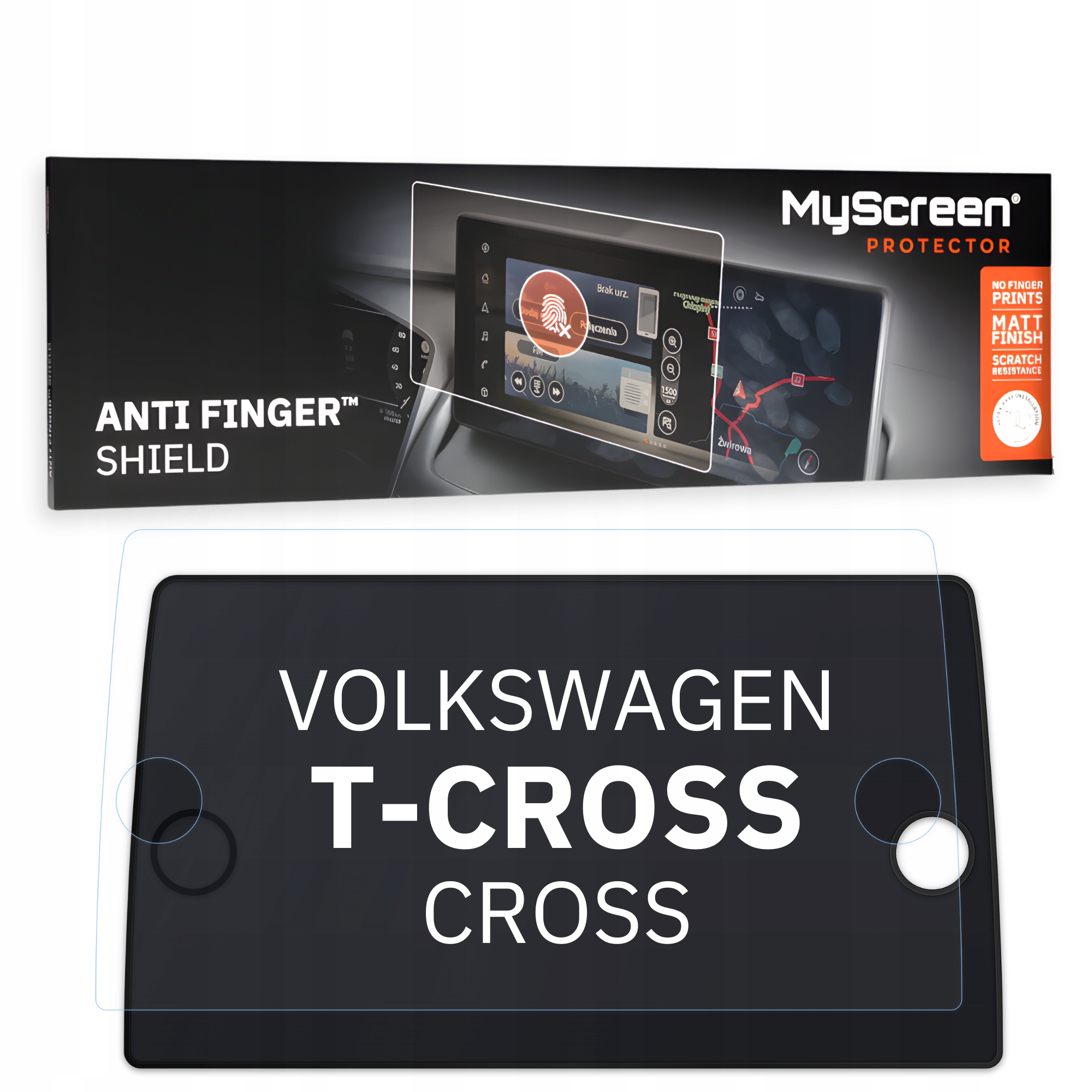 Matná fólie pro Volkswagen T-cross Cross 2018 8" MyScreen