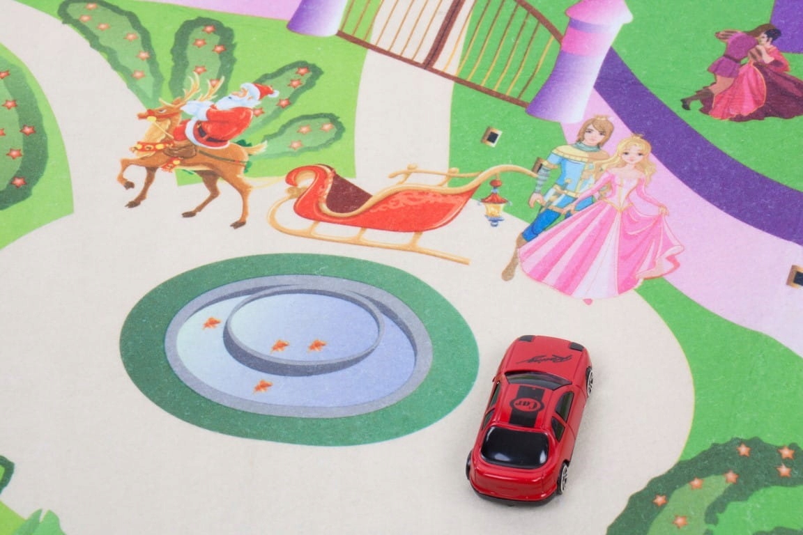 Mata podłogowa z autkami Castle 120x80cm Sun Baby EAN (GTIN) 5907798857869
