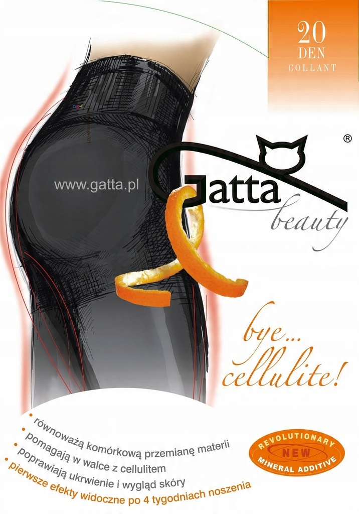 

Rajstopy Gatta Bye Cellulite 20 den 2/S Kolory