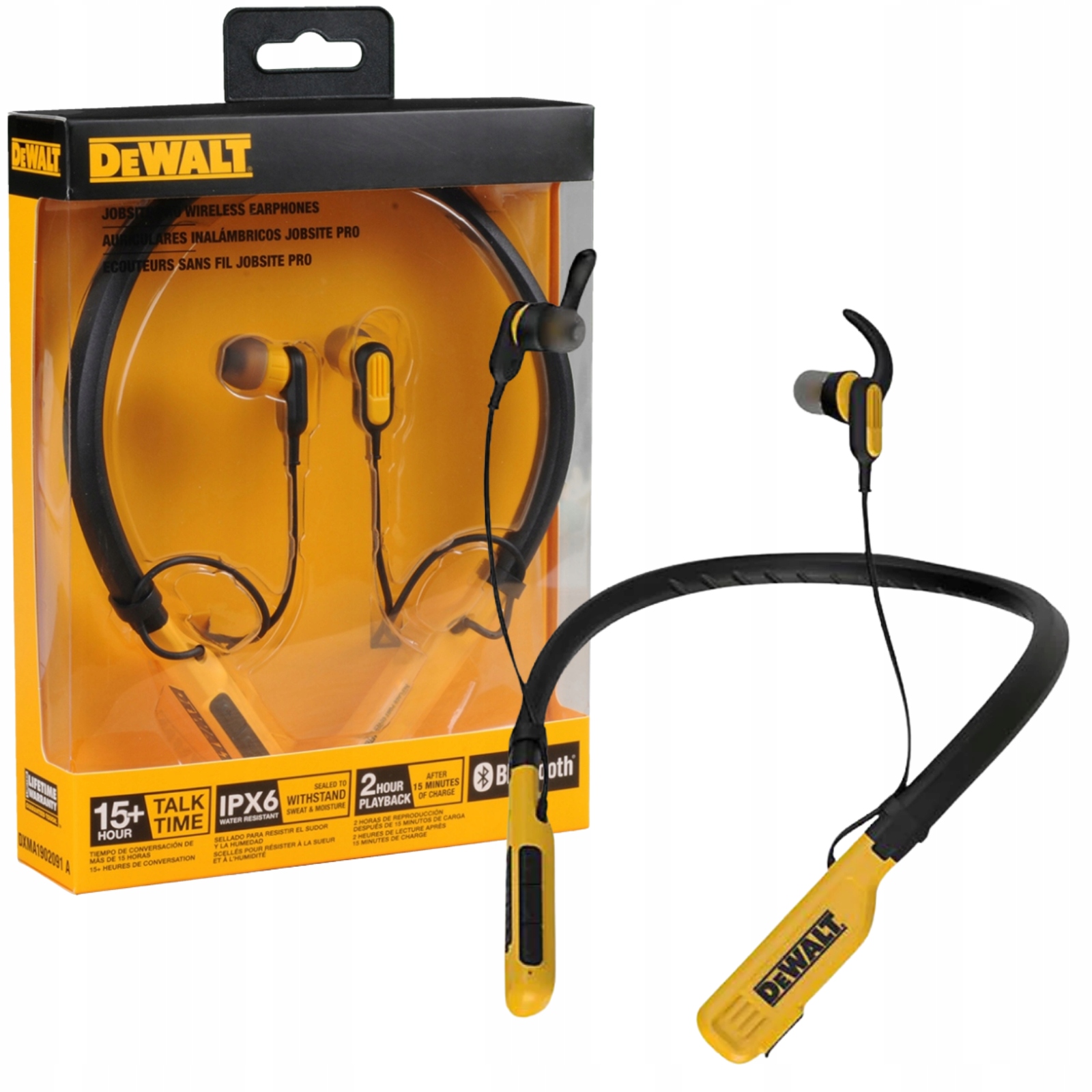 Słuchawki Dewalt Jobsite Pro (DXMA190-2091-DWG) Bluetooth 5.0 IPX6