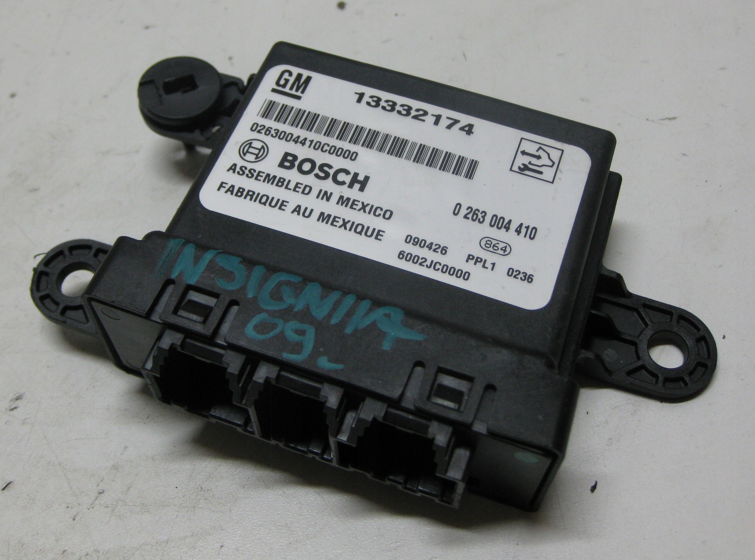 OPEL INSIGNIA 09R module control unit PDC 13332174 0263004410