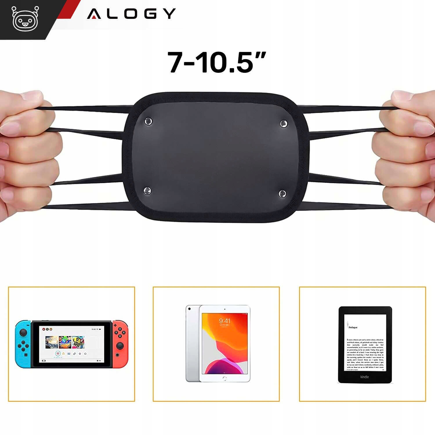 UCHWYT SAMOCHODOWY NA TABLET TELEFON NA ZAGÓWEK AUTA SAMOCHODU MOCNY RZEP Numer katalogowy producenta Uchwyt na zagłówek