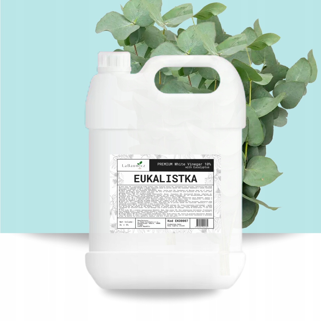 Levně "Eukalistka" Bílý ocet 10% na čištění (eukalyptus), 10 L