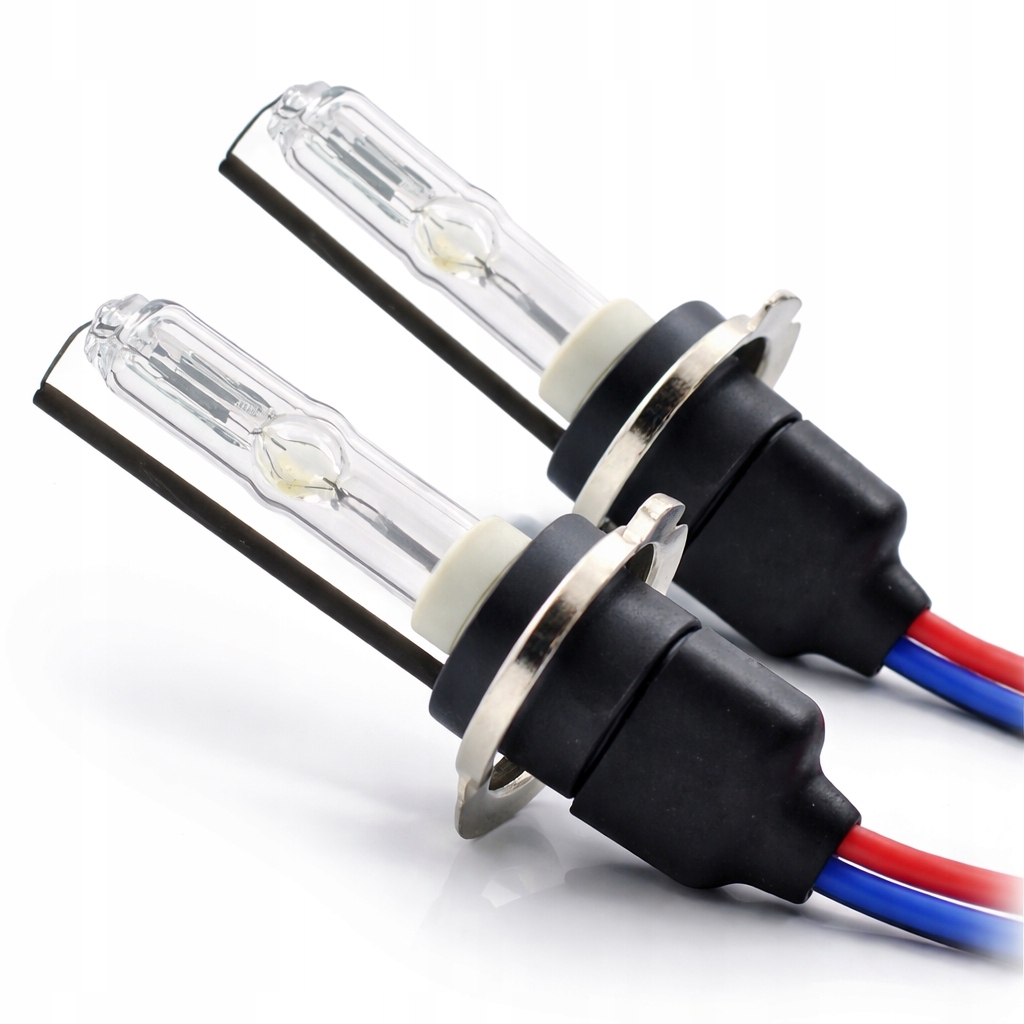 2x Żarówka Żarnik Xenon Hid H7 5000K M-tech *komplet* Metalowy Kołnierz