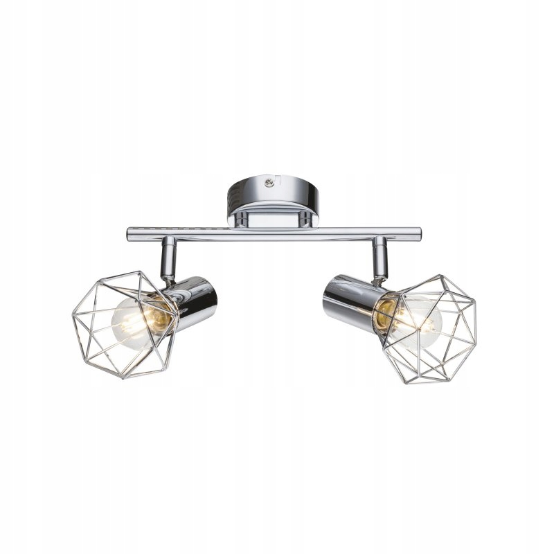 Kovová reflektorová lampa drátěná chrom Xara I