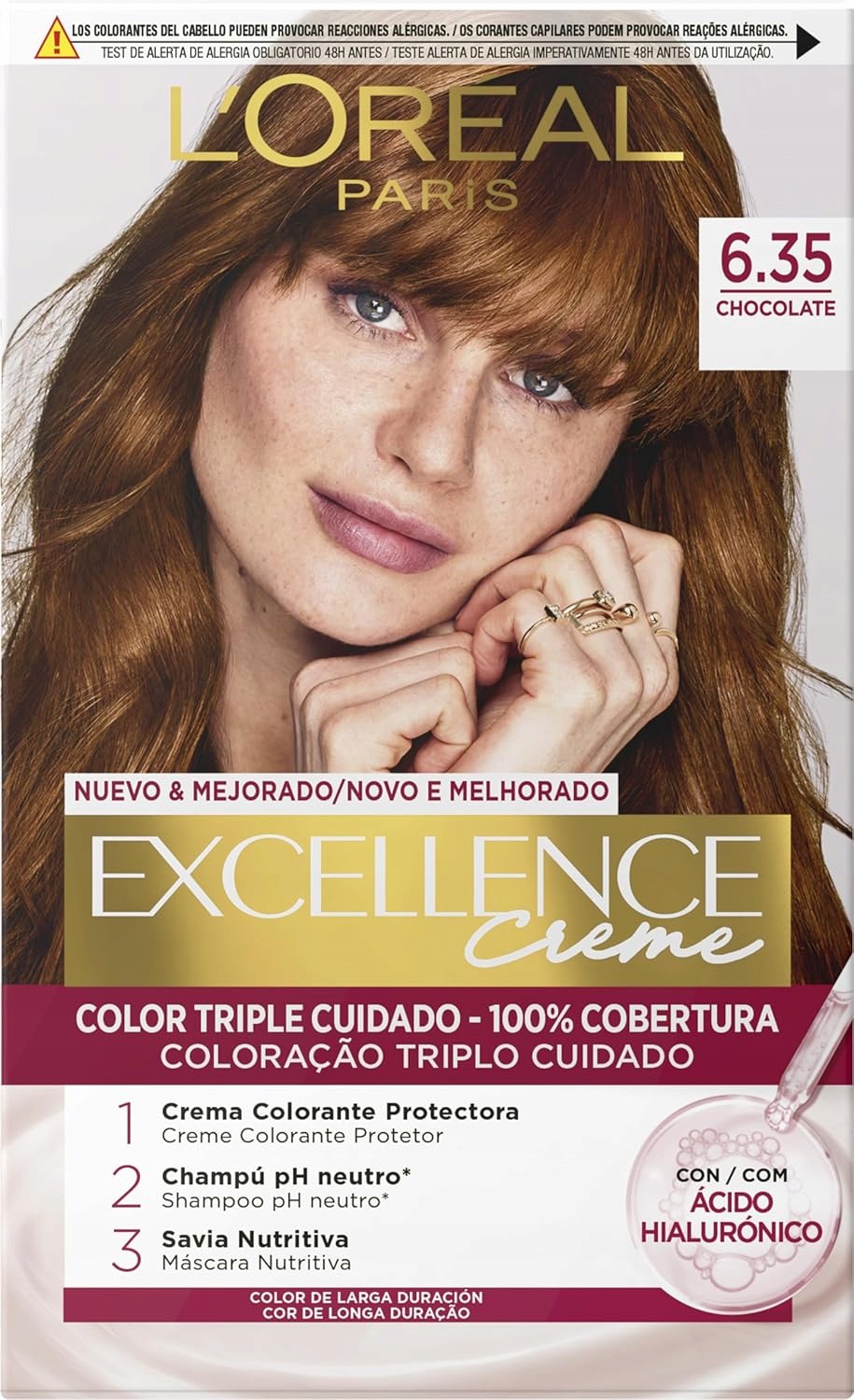 L'Oreal Paris Excellence Cream Barva bez amoniaku 6.35 Čokoláda