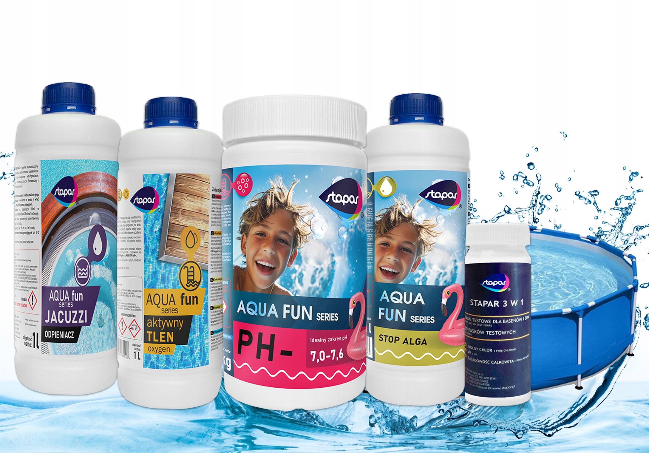 Chemia do Jacuzzi Basen Wanien Spa Bez Chloru Aktywny Tlen Stapar Whirlpool