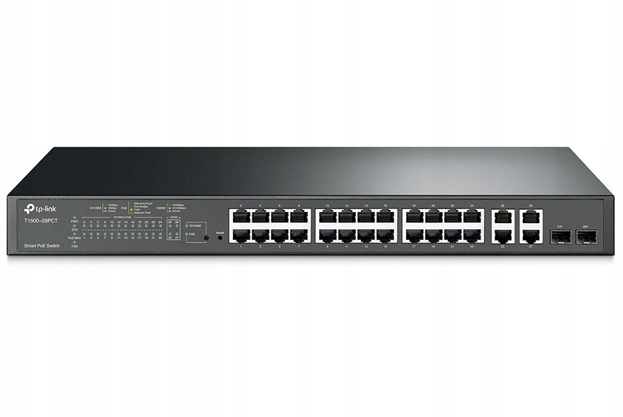 TP-Link T1500-28PCT Smart Switch PoE s 24 portami 10/100 Mbit sa 4 gi