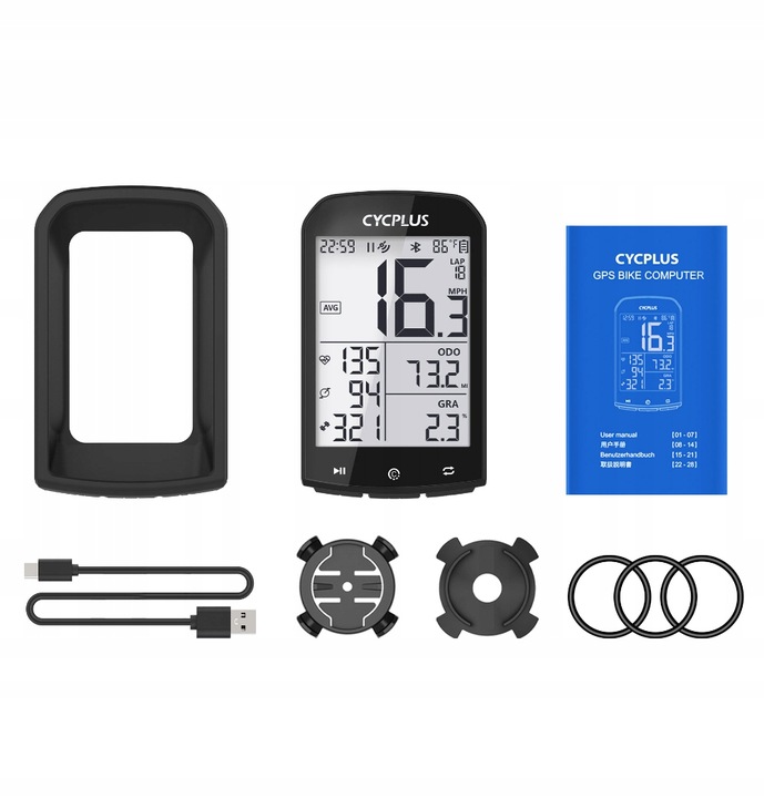 Licznik Rowerowy Bezprzewodowy Cycplus M1 v2.0 Bluetooth 5.0 Ant+ Gps