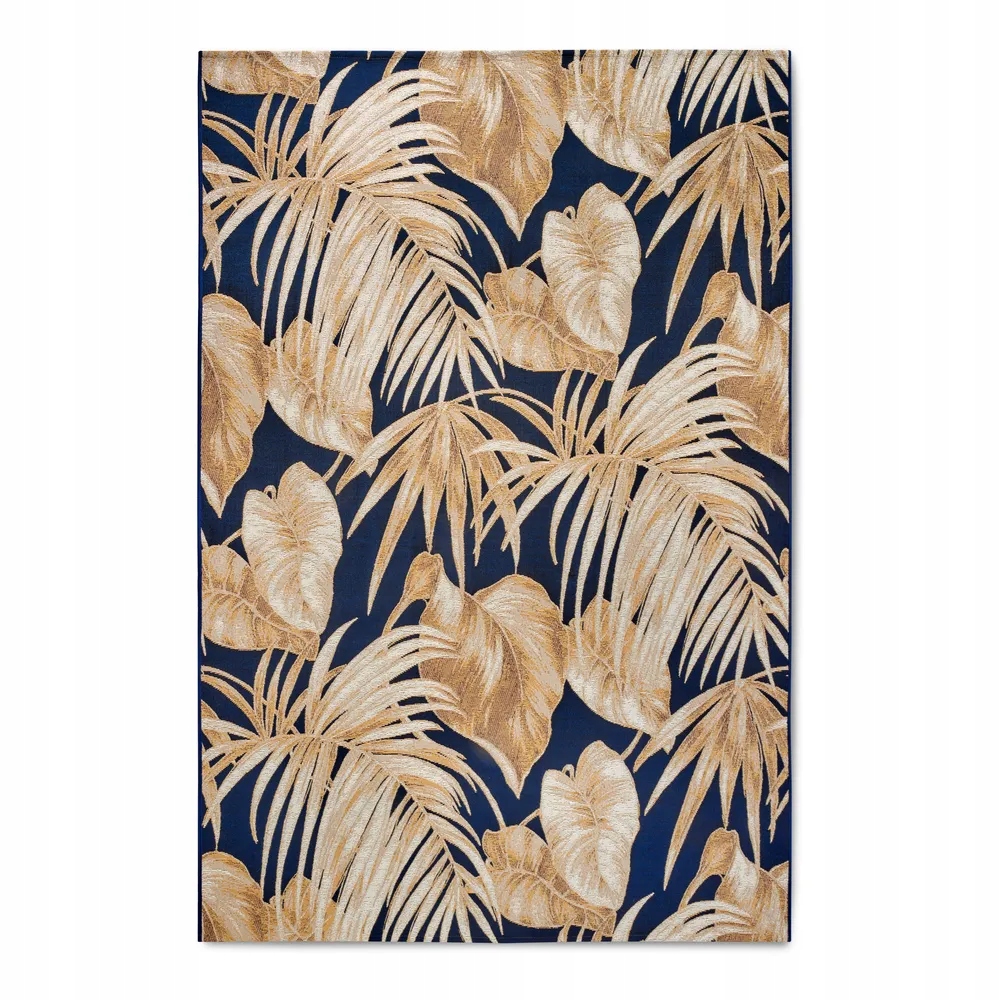 Koberec do obývačky 120 x 180 cm, plocho tkaný do listov, vonkajší