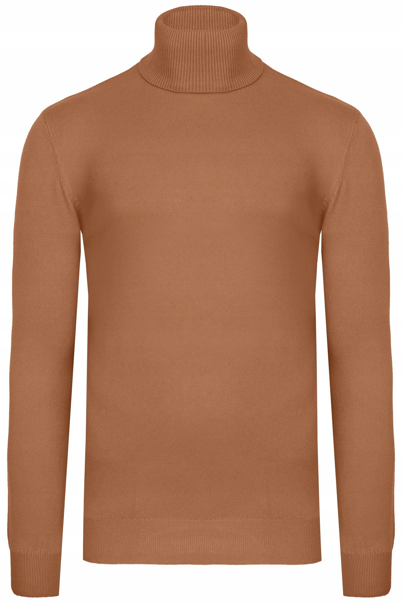 

Golf Męski Gładki Klasyczny Camel Cienki Slim: M