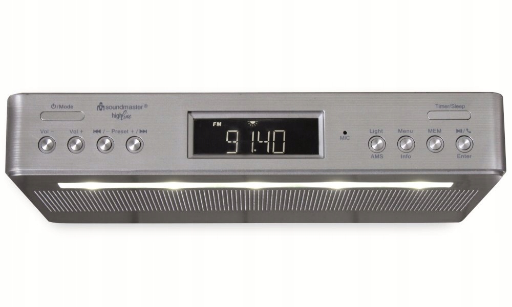 Soundmaster UR2045SI kuchyňské rádio s Dab+ Rds Bt/ Duální alarm/ časo