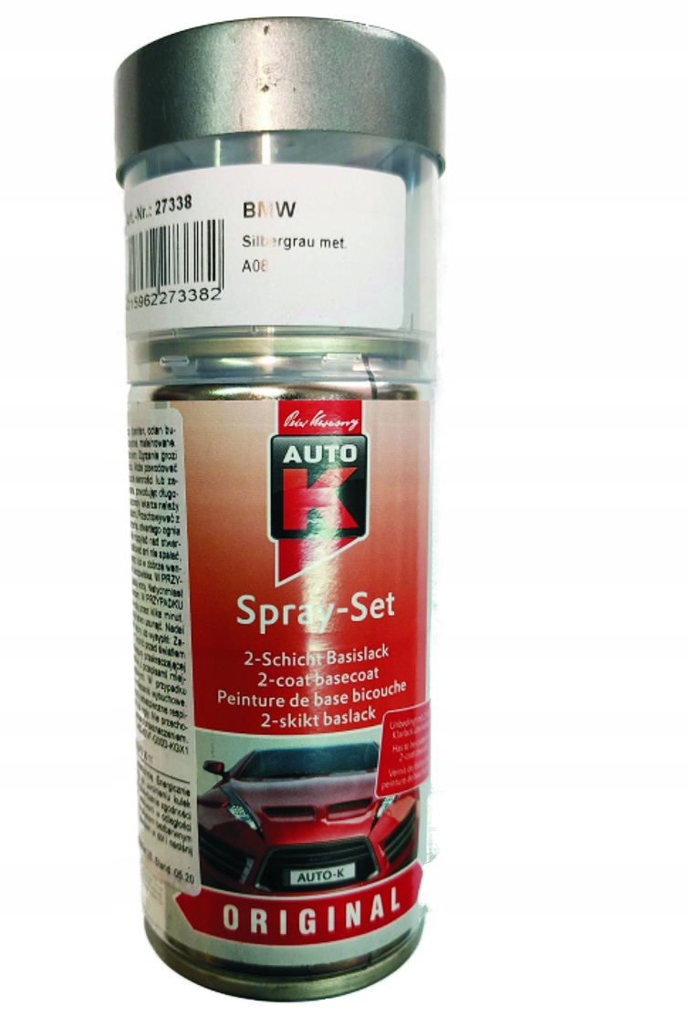

Bmw A08 Silbergrau Lakier Zaprawka Spray 150 ML