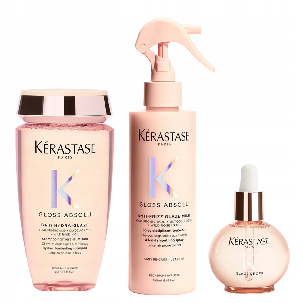 Gloss Absolu szampon + mleczko + olejek – zestaw