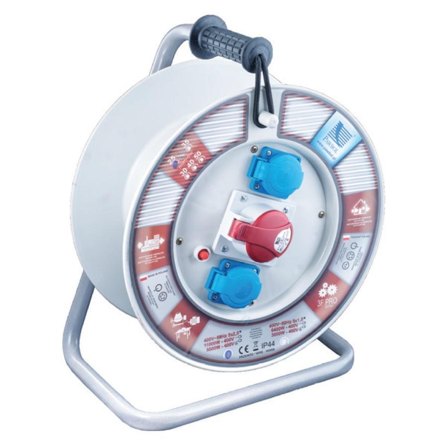 Rozbočka na bubnu 2x250V 1x32A/5 termik 2000-340RT