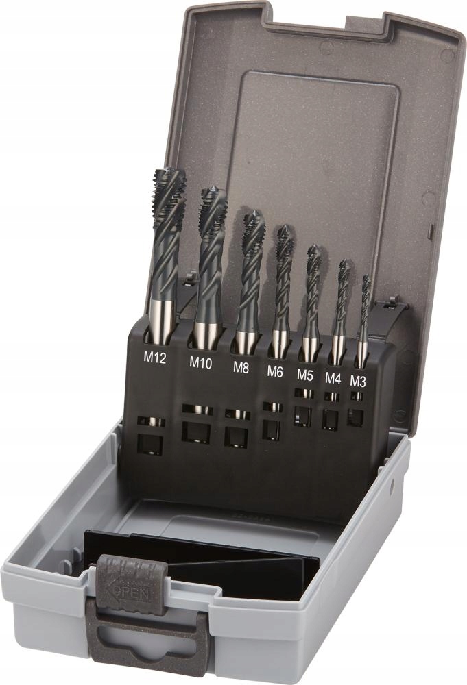 Sada strojních závitníků Hsse, vaporizované, typ Inox 6H M3-M12
