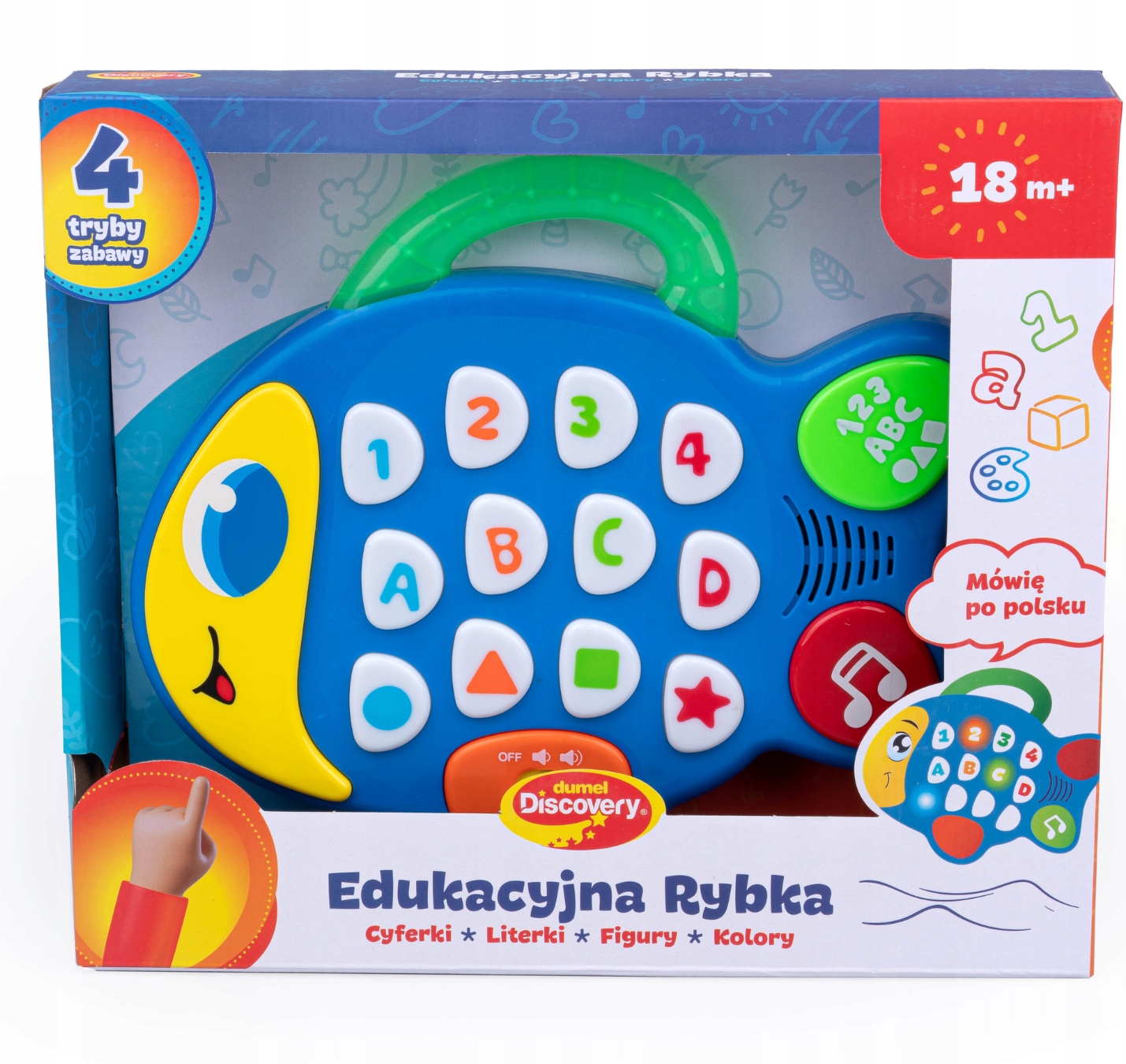 

Dumel Edukacyjna rybka litery cyfry dżwięk nauka