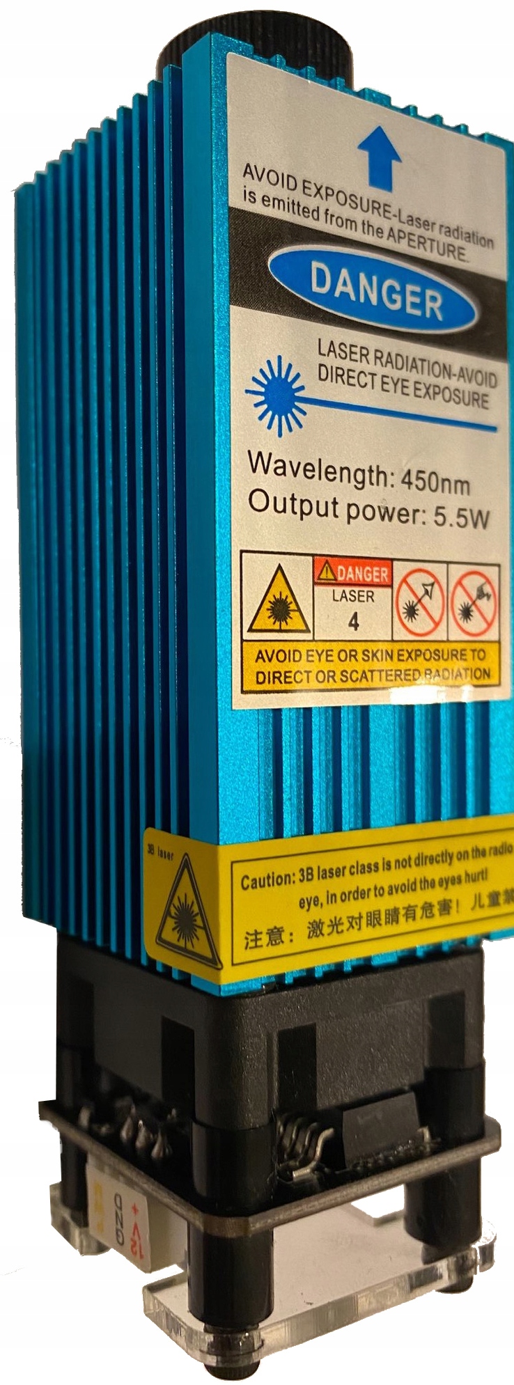 

Głowica laserowa laser diodowy grawera Cnc 5500 mW