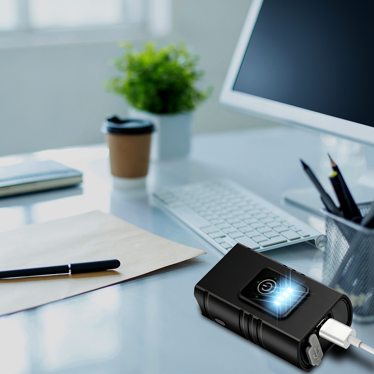 LAMPKA ROWEROWA LED PRZÓD 800 LUMENÓW MOCNA + TYŁW WODOODPORNA AKUMULATOR Model BC-100