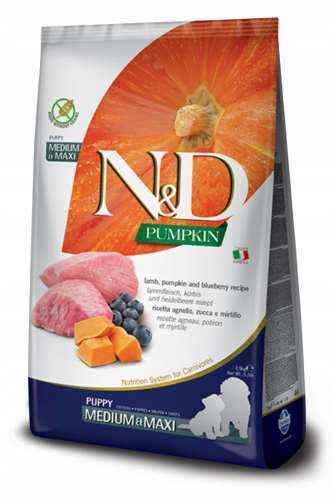 N&d Dog jehněčí, dýně, bobule Pupp med&max 2,5 kg