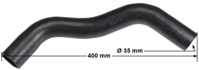 Górny przewód chłodnicy silnika 1DZ, Toyota 7FD10-30 Numer katalogowy części 16511-23360-71, TA1273