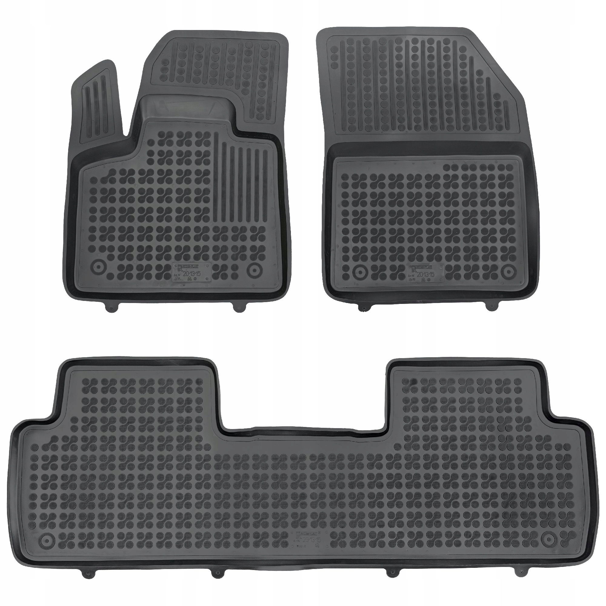 Čierne autokoberce pre Peugeot 5008 II 2017-2024