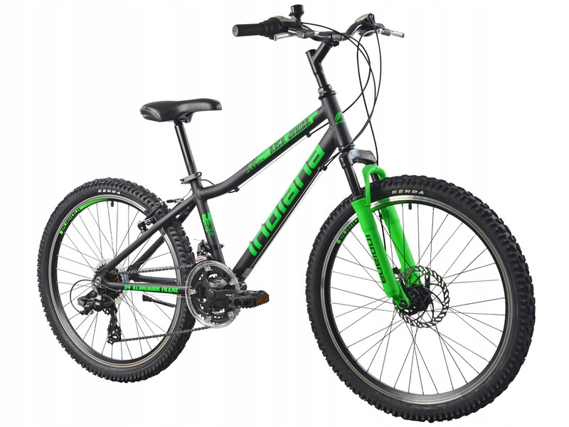 Rower młodzieżowy INDIANA Rock Jr 24 cale Czarny