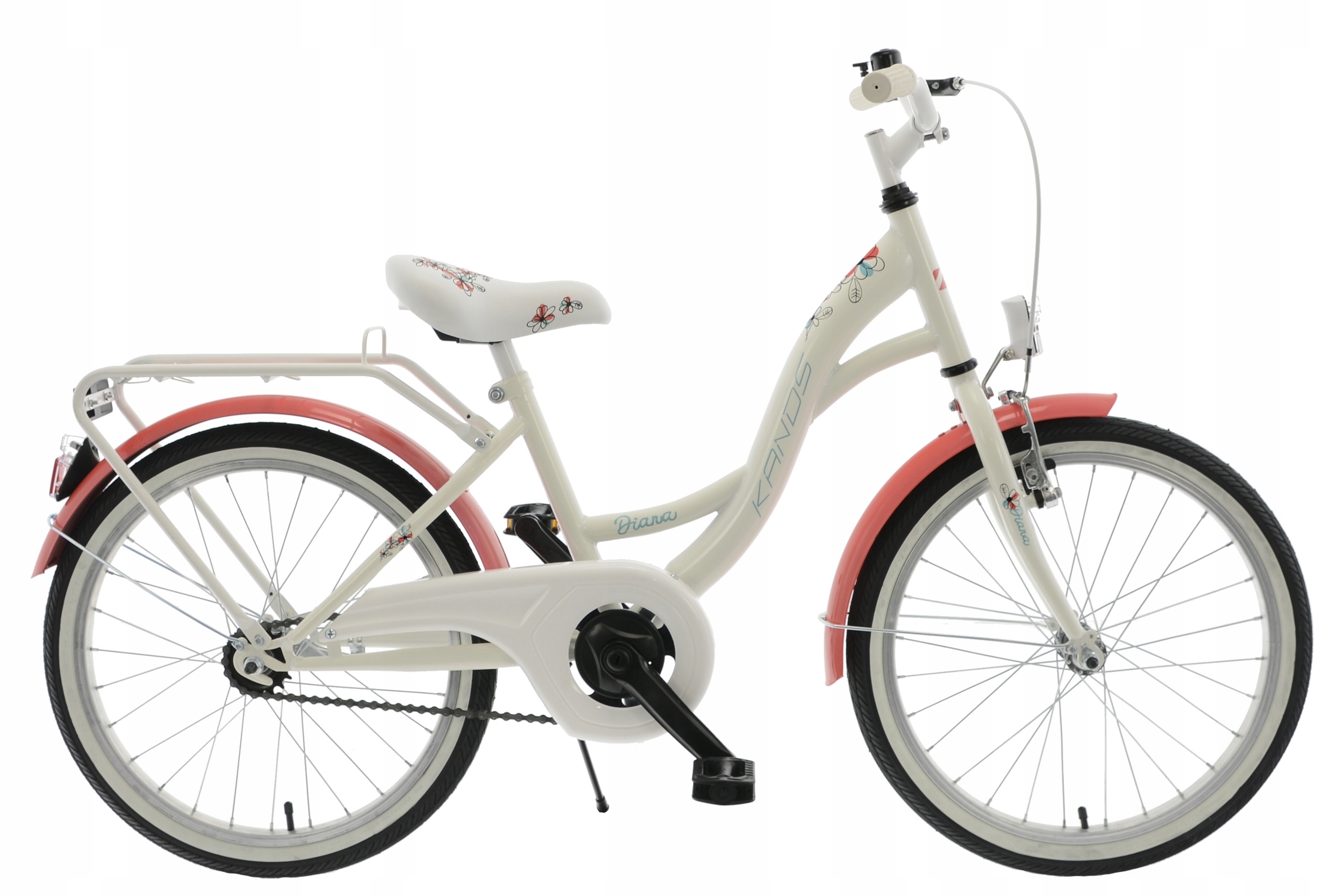 Rower Dziecięcy Kands 20 Diana białoróżowy r22 20 Diana białoróżowy
