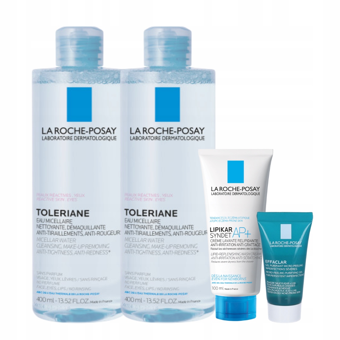 Zestaw La Roche-Posay Toleriane Płyn Miceralny skóra wrażliwa 400ml 2PAK