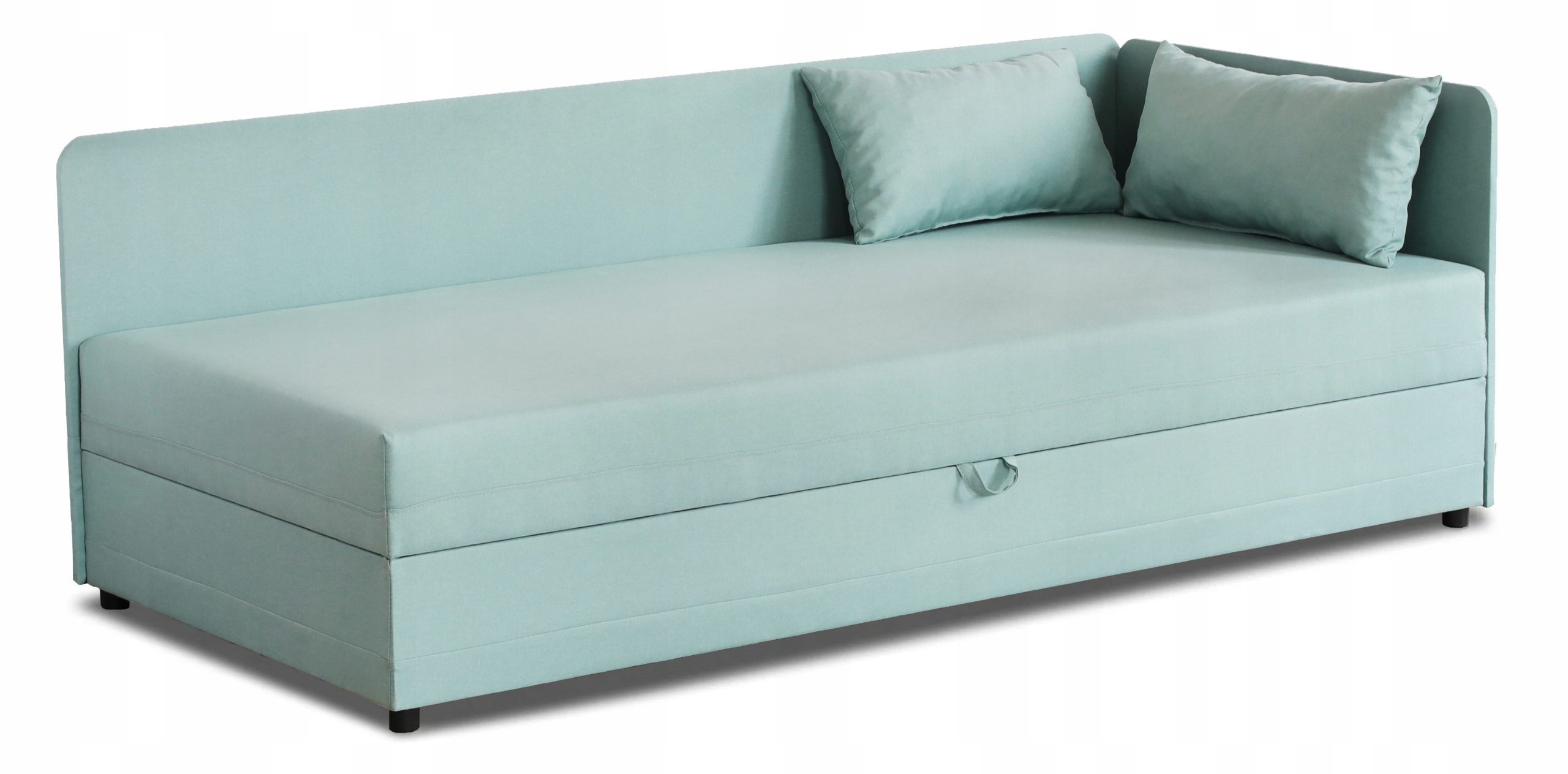 Jednolůžkový gauč s úložným prostorem Hirek Eko 90x200 Mátový