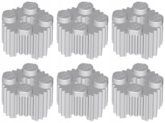 

Lego 92947 Klocek Grill 2x2 szary jasny (6g) 6 szt