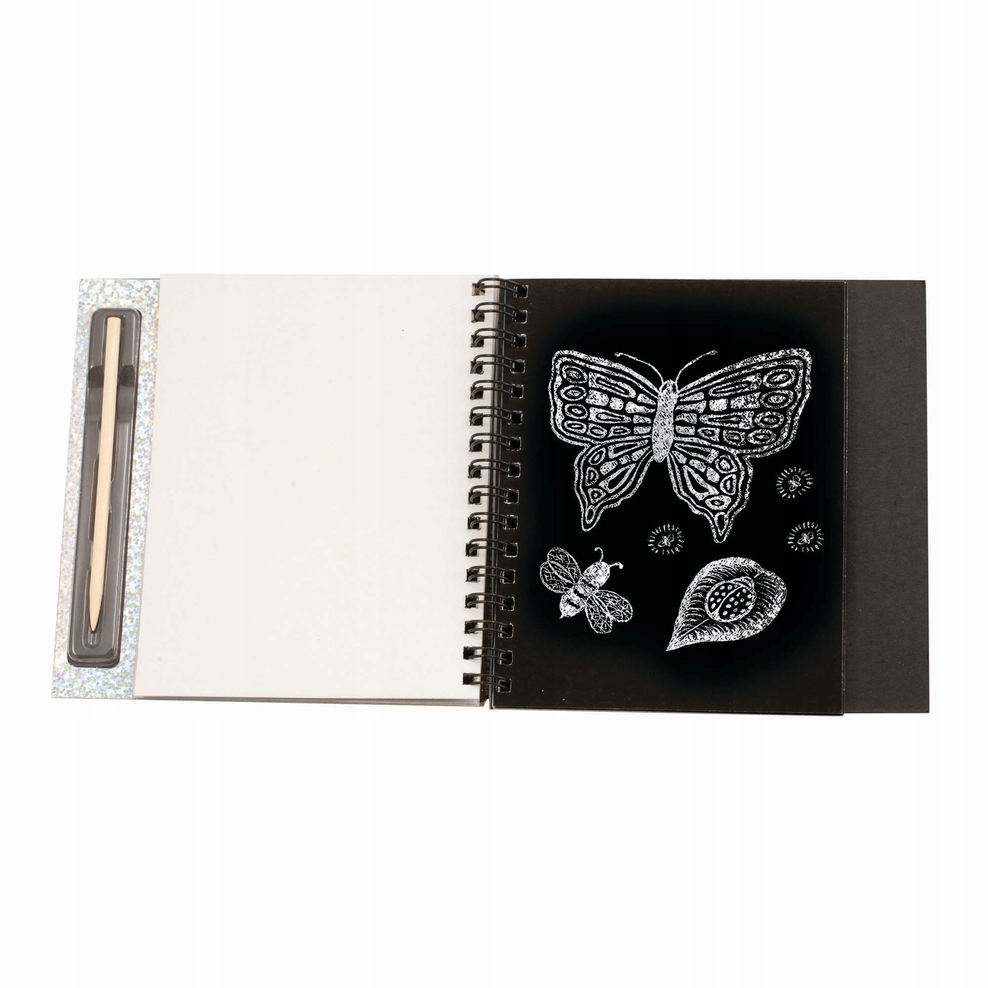 Melissa and Doug Zestaw 16szt. zdrapek ScratchArt WYDRAPYWANKI DLA DZIECI Materiał drewno karton papier inny