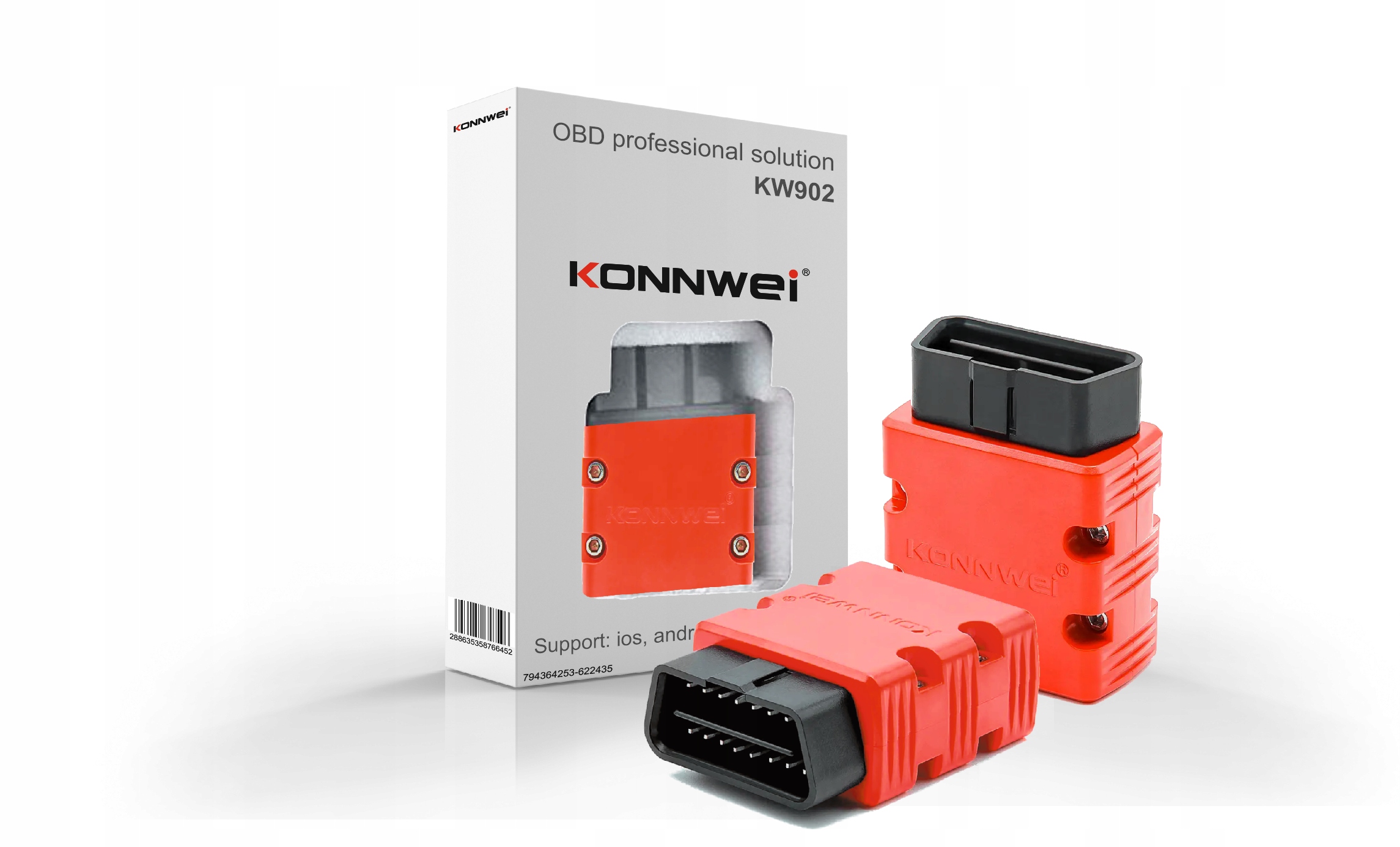 ELM327 BLUETOOTH 5.0 INTERFEJS DIAGNOSTYCZNY KW902 Marka Konnwei