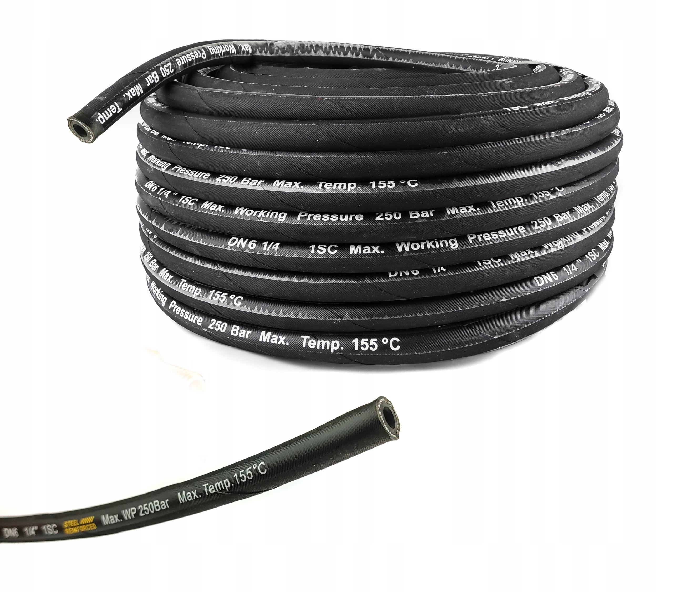 

Wąż Ciśnieniowy DN6 1SC 250BAR Do Zakucia Myjki