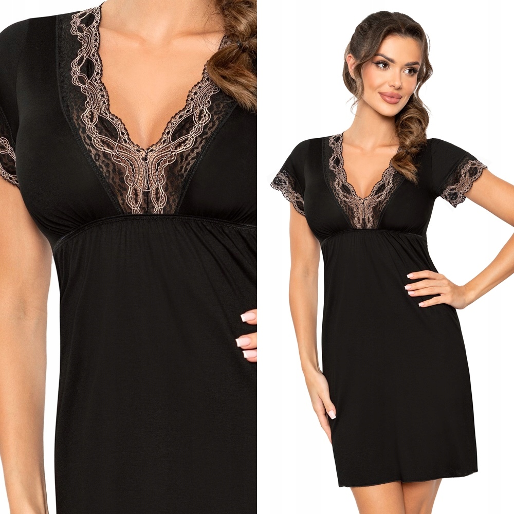 Košile noční z viskózy Donna Hana S 36 černá