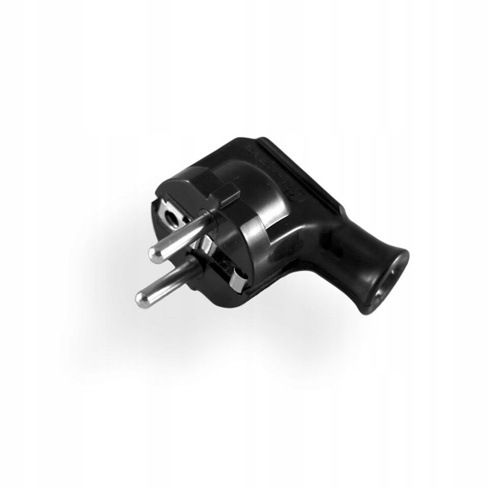 

Wtyczka kątowa z/u 16A 230V czarna WT-35-2