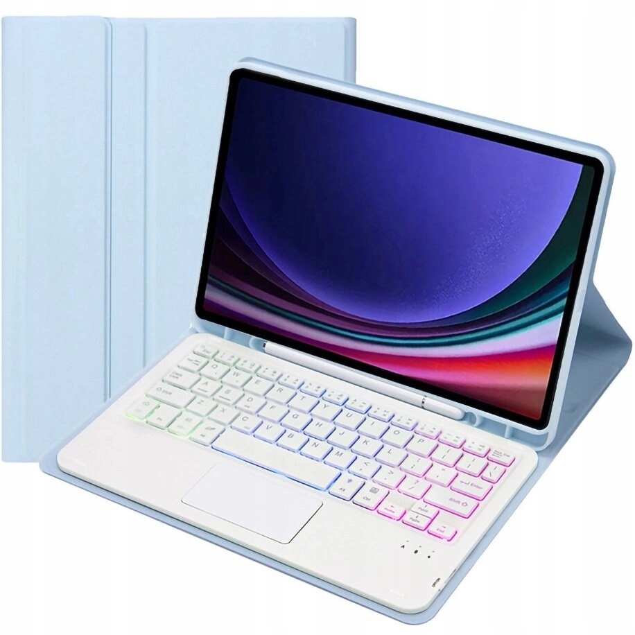 Pouzdro S Rgb Podsvícenou Klávesnicí Pro Samsung Galaxy Tab A9+ Plus Bluetooth