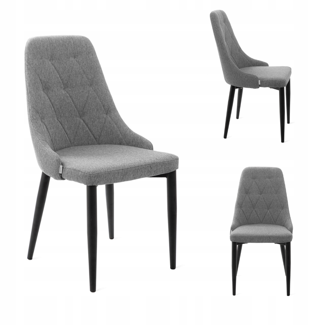 Křeslo Louis Quilter v šedé látce 46,5x58x88 cm Homla