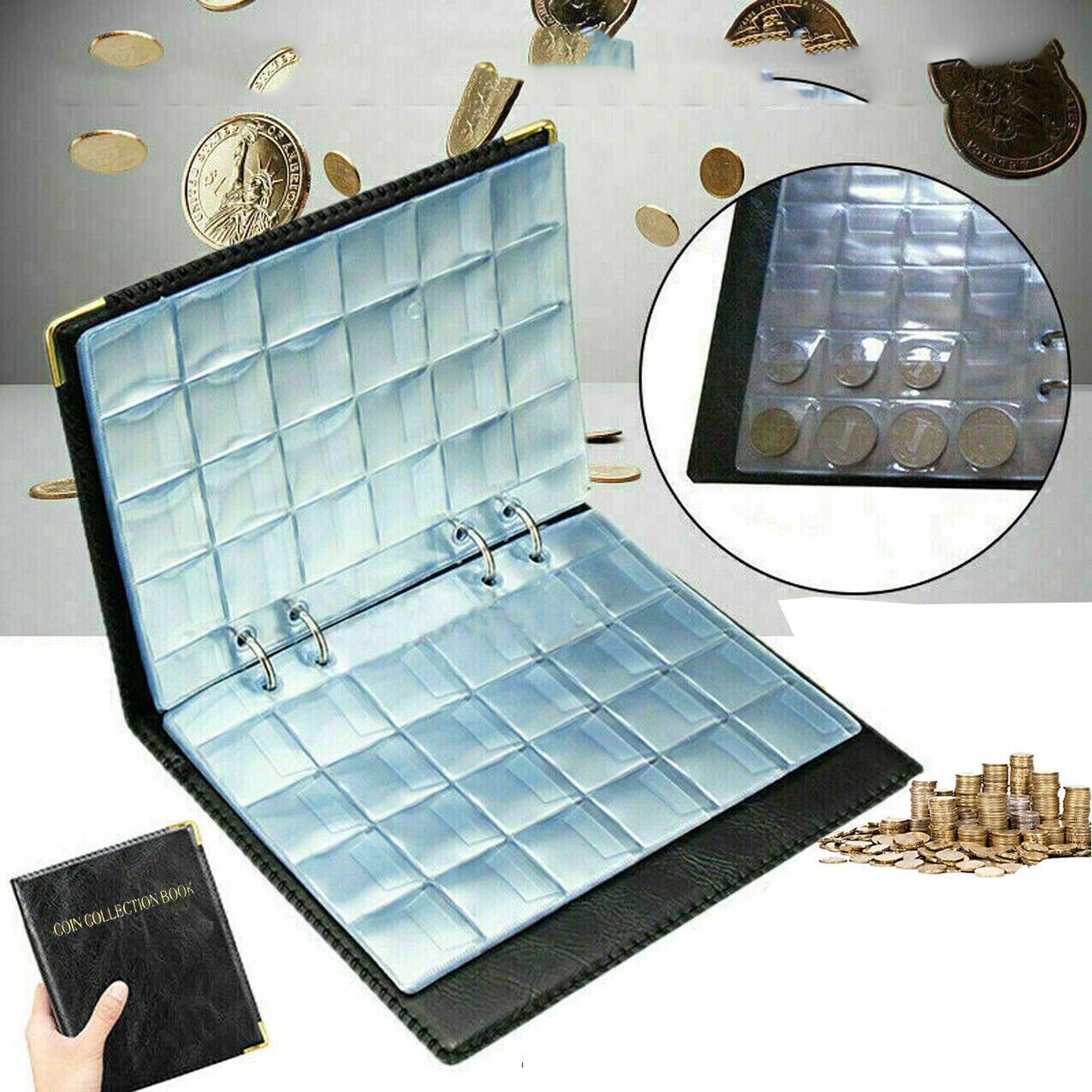 АЛЬБОМ KLASER НА 480 МОНЕТ НУМИЗМАТ СДЕЛКА