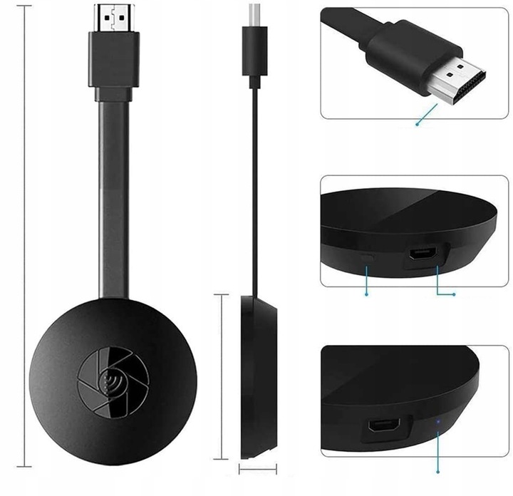 BEZPRZEWODOWY ADAPTER WIFI SMARTBOX HDMI YOUTUBE MIRRORSCREEN SMART TV Rodzaj adapter Wi-Fi