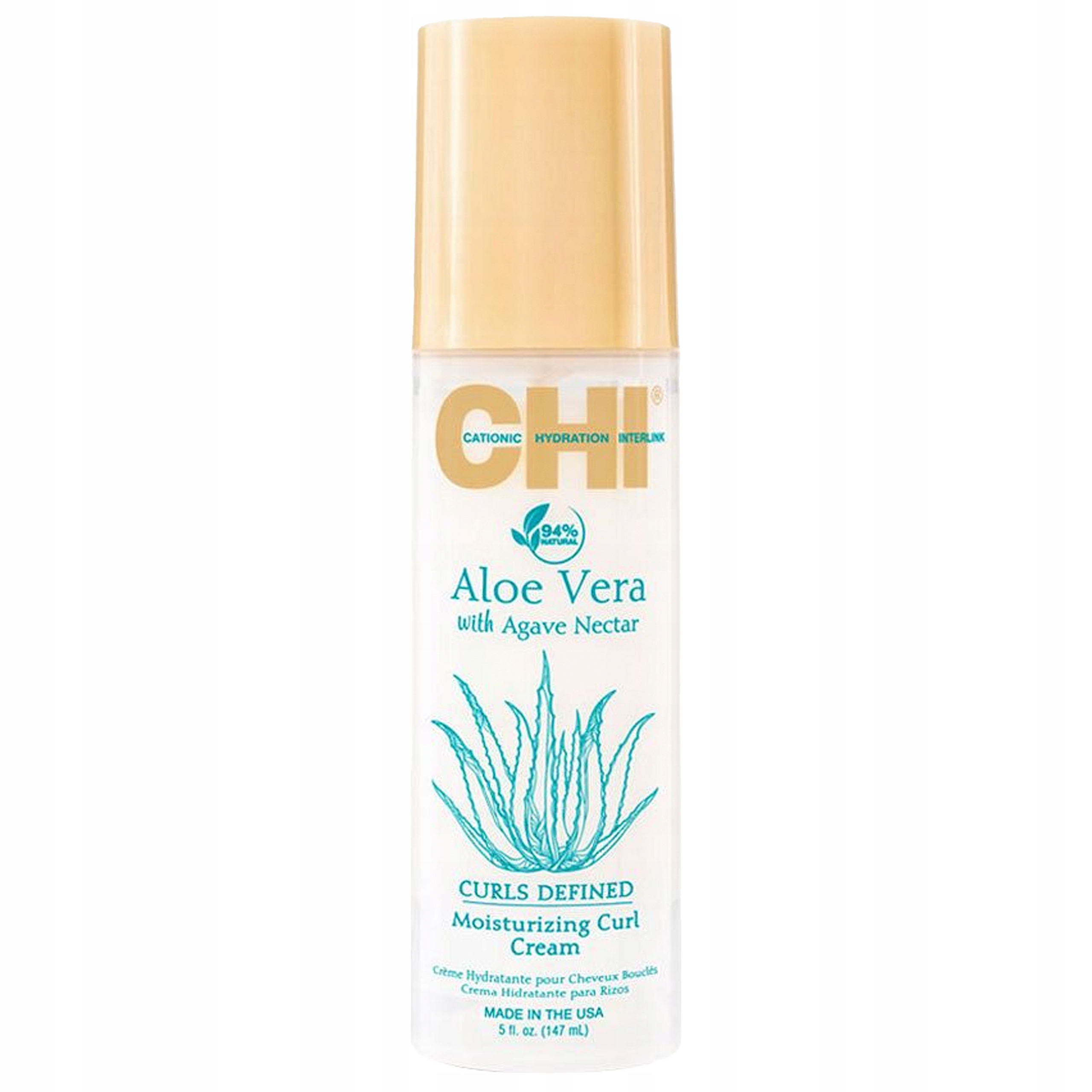 Chi Aloe Vera Hydratační Krém Na Kadeře S Aloe Vera A Nektarem Z Agáve 147 ML