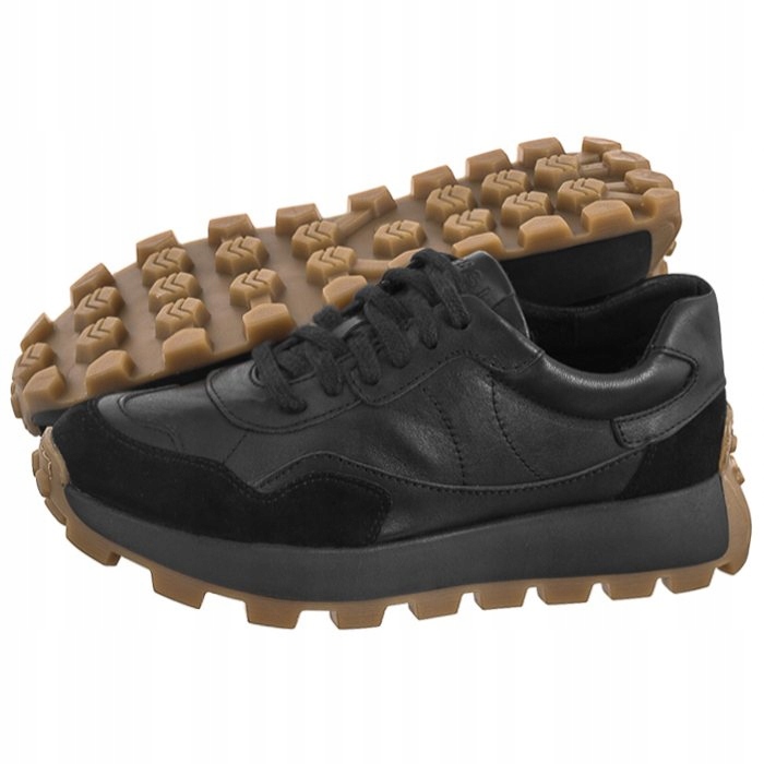 Dámské kožené tenisky Nessi černé 24618