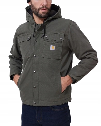 Carhartt Pánská Zelená Bunda S Kapucí Casual XXL 6BA