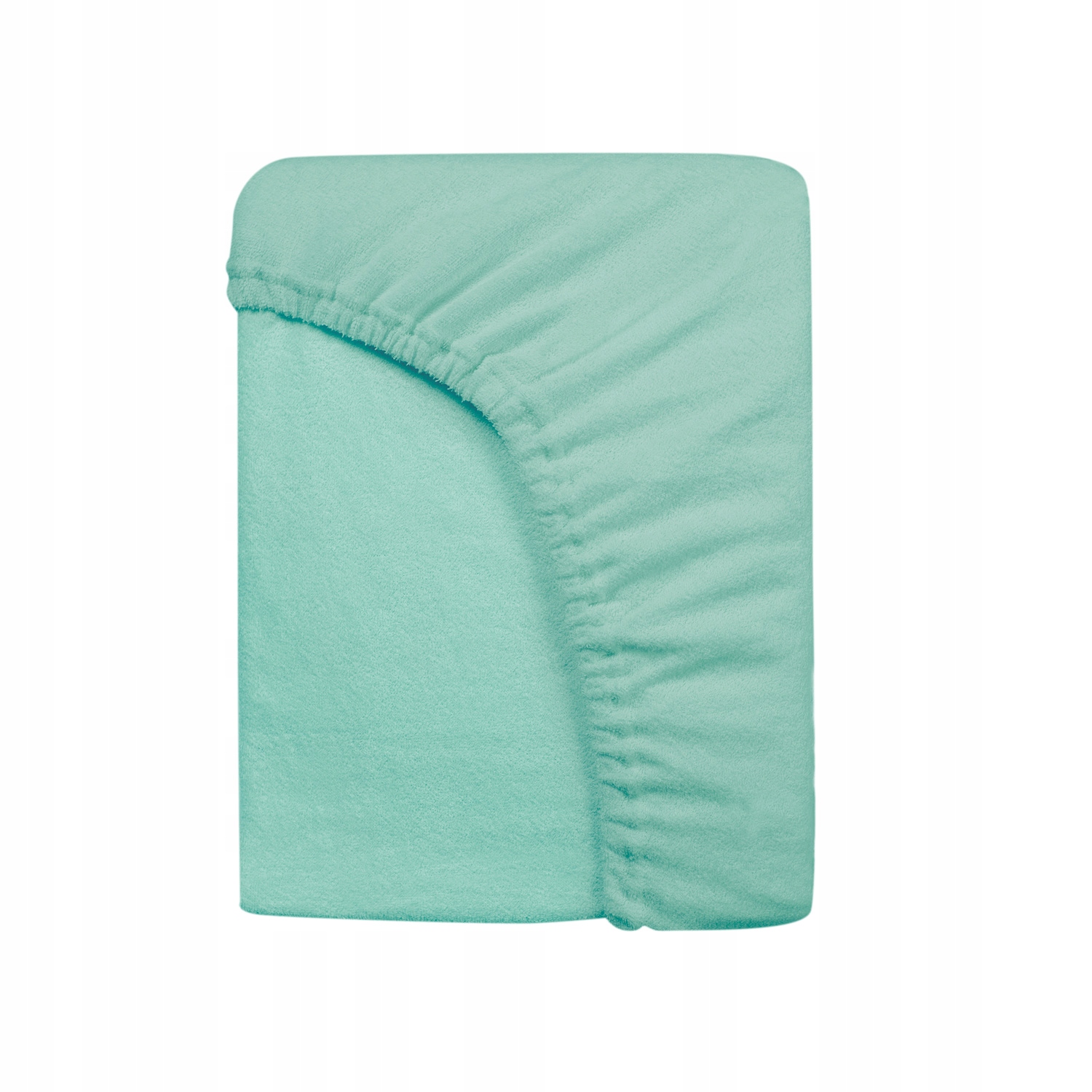 Prześcieradło frotte z gumką 90x200 jasny turkus Długość 200 cm
