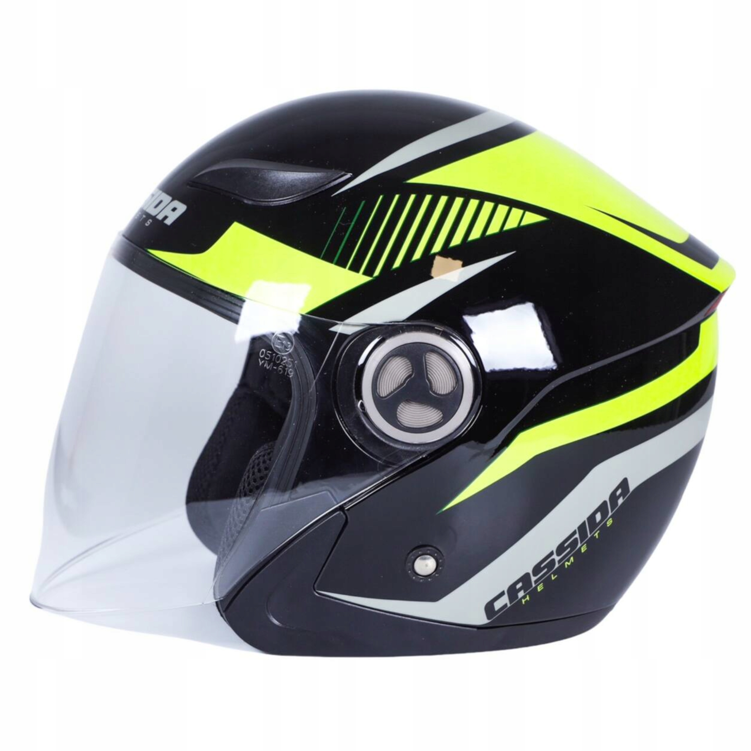 KASK MOTOCYKLOWY CLASSIC LED ODBLASK CASSIDA XS Producent Cassida